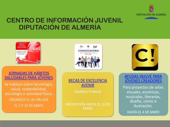 INFORMACIÓN JUVENIL 2ª QUINCENA DE ABRIL